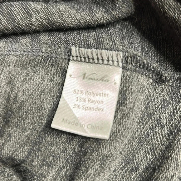 Nwt  vintage grey  sweater dress, Sm, cowl neck ,slimming lines,Whimsigoth,goth - Picture 16 of 16